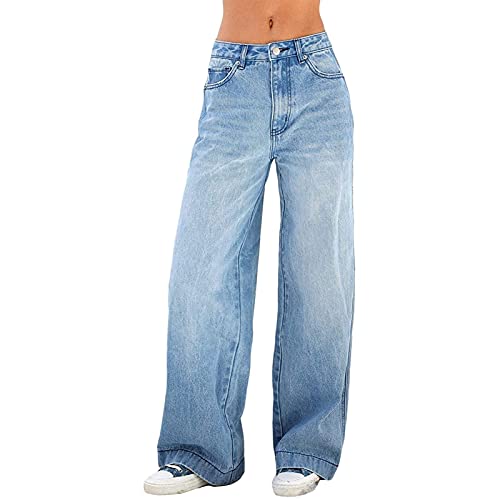 Sawmew Damen High Waist Jeans Y2K E-Girl...